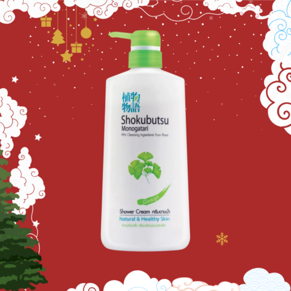 Shokubutsu สีเขียว ครีมอาบน้ำ 400ml