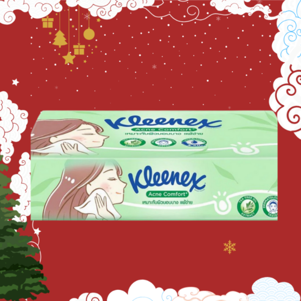 Kleenex สีเขียว 80แผ่น