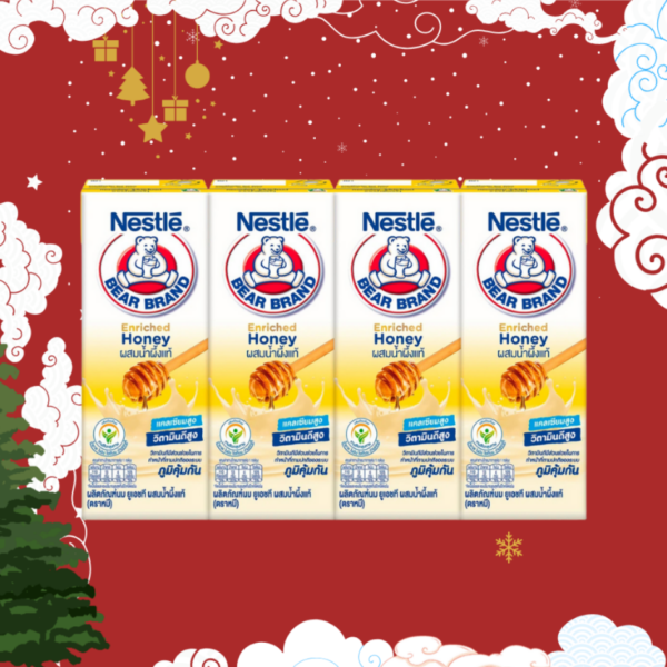 นมตราหมี รสน้ำผึ้ง 170ml 1แพ็ค