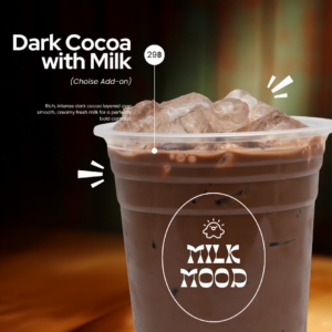Dark Cocoa with Oat Milk ความหวานจากธรรมชาติ (ไม่หวานมาก)