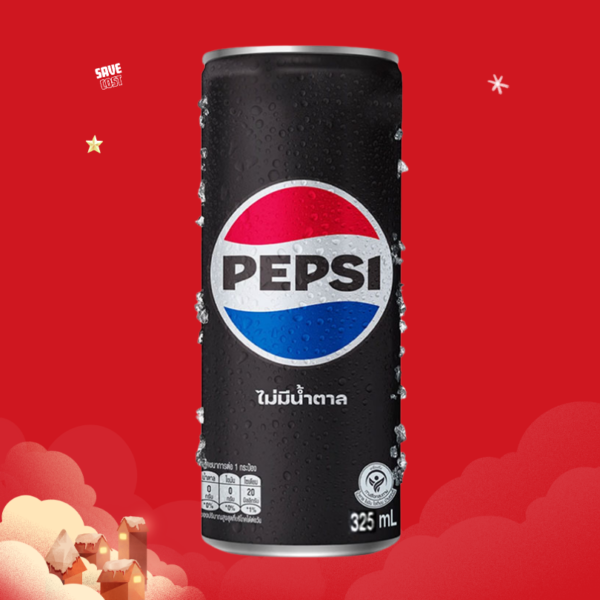 เป๊ปซี่กระป๋อง ไม่มีน้ำตาล 325ml