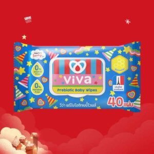 ผ้าเปียก Viva Prebiotic Baby wipes 40แผ่น