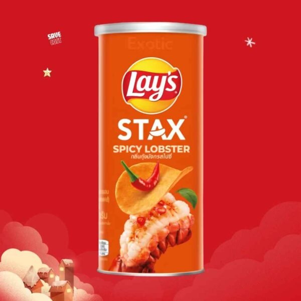 เลย์ สแตคส์ กุ้งมังกรสไปซี่ (ขนาด65บาท)